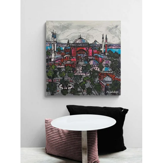 Ayasofya Hatırası Yağlı Boya Tablosu