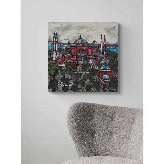 Ayasofya Hatırası Yağlı Boya Tablosu