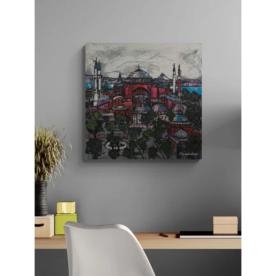 Ayasofya Hatırası Yağlı Boya Tablosu