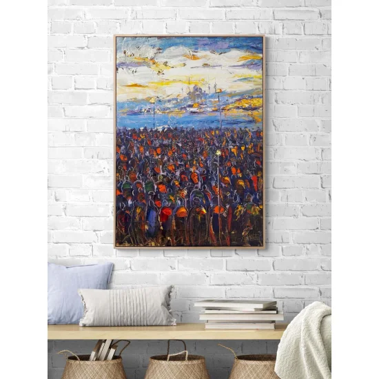 Istanbul in the Distance Oil Painting