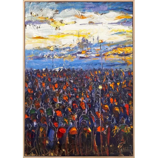 Istanbul in the Distance Oil Painting