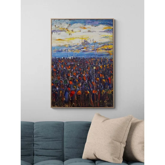 Istanbul in the Distance Oil Painting