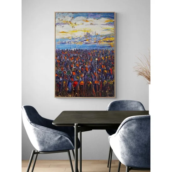 Istanbul in the Distance Oil Painting