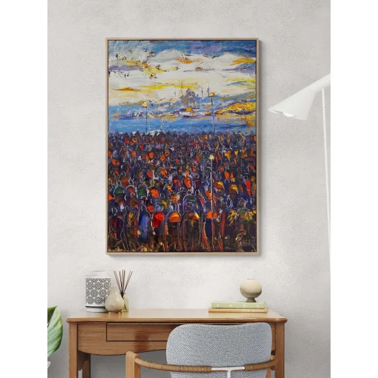 Istanbul in the Distance Oil Painting