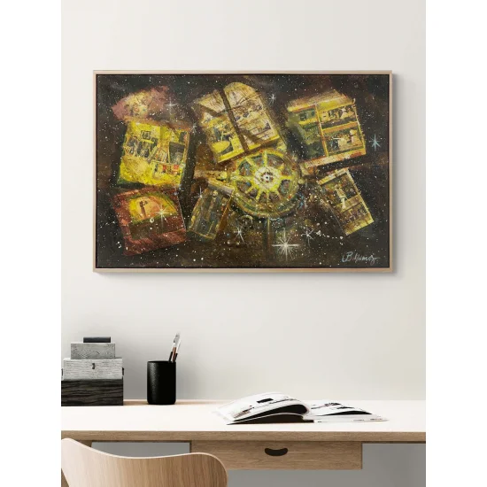 Zamanın Galaksisi Yağlı Boya Tablosu