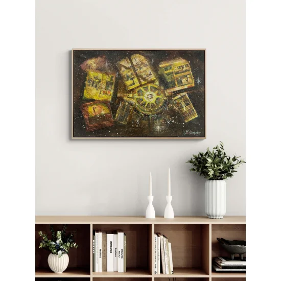 Zamanın Galaksisi Yağlı Boya Tablosu