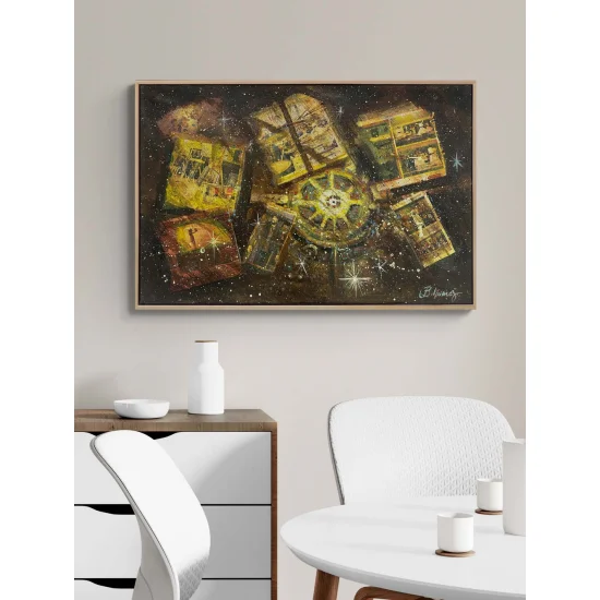 Zamanın Galaksisi Yağlı Boya Tablosu