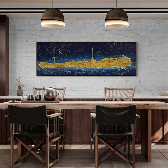 Fascinating City Oil Painting