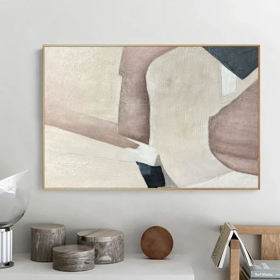 Traces of Earth Tones Custom Made to Order Abstract Oil Painting