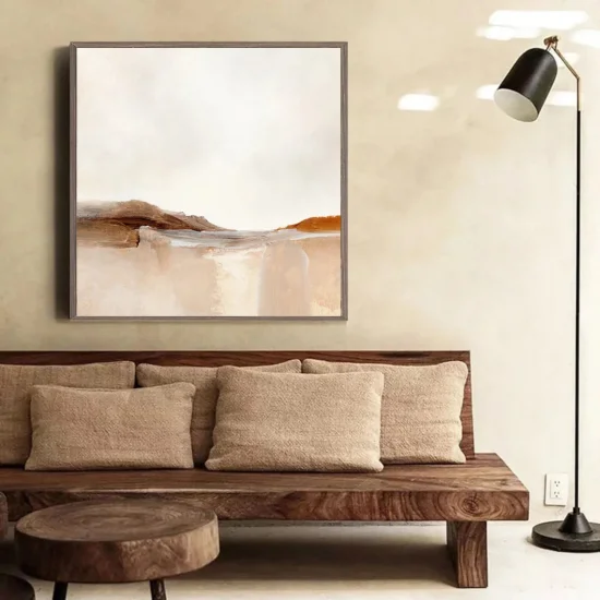 Coffee Tones Minimalist Custom Order Abstract Oil Painting