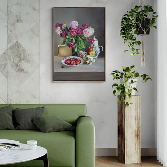 Clove Scented Tea Time Custom Order Oil Painting