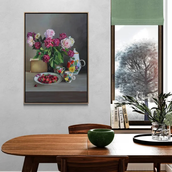 Clove Scented Tea Time Custom Order Oil Painting