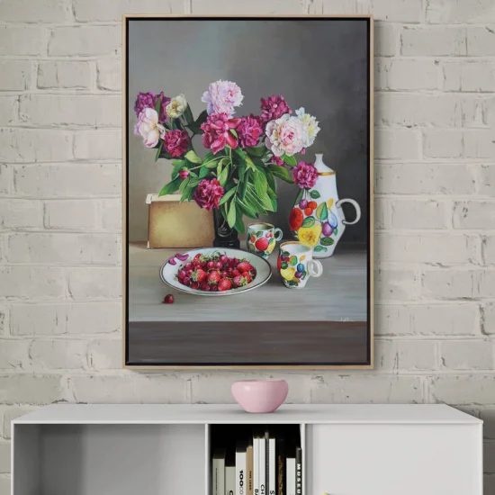 Clove Scented Tea Time Custom Order Oil Painting
