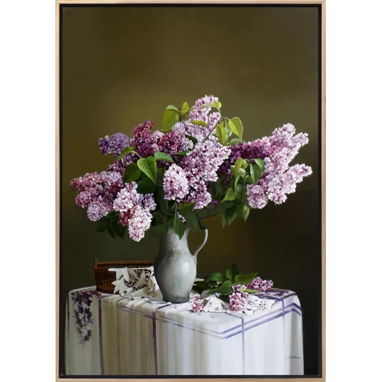 Harmony of Lilacs Custom Order Oil Painting