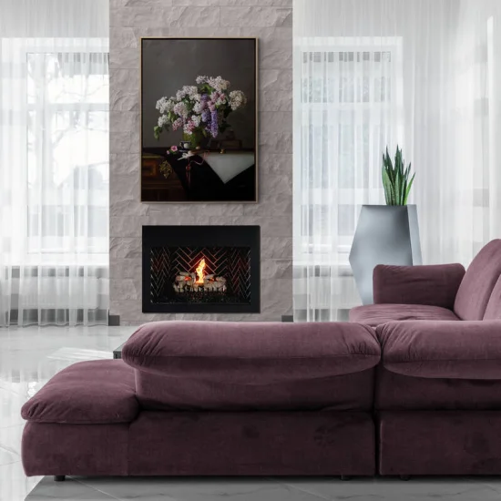 Doğanın Zarafeti Vazo İçindeki Leylaklar Siparişe Özel Yağlı Boya Tablo