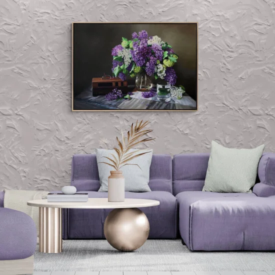 Colorful Lilacs on the Table Custom Order Oil Painting