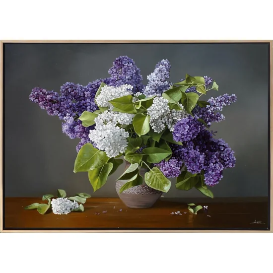 The Magic of Lilacs Custom Order Oil Painting