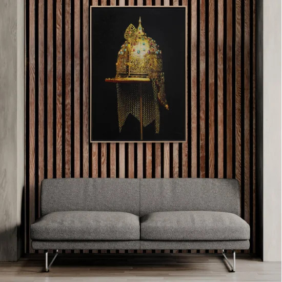 Fatih Sultan Mehmet Miğferi Siparişe Özel Yağlı Boya Tablo