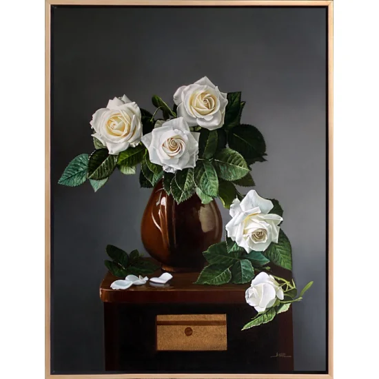 The Sparkle of Roses Made to Order Oil Painting