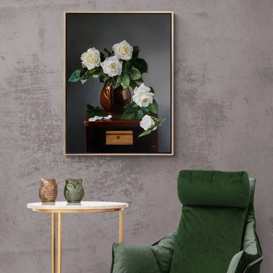 The Sparkle of Roses Made to Order Oil Painting