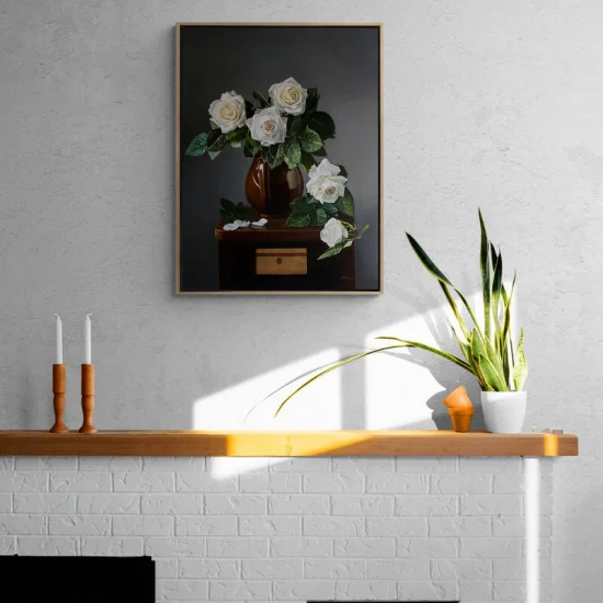 The Sparkle of Roses Made to Order Oil Painting