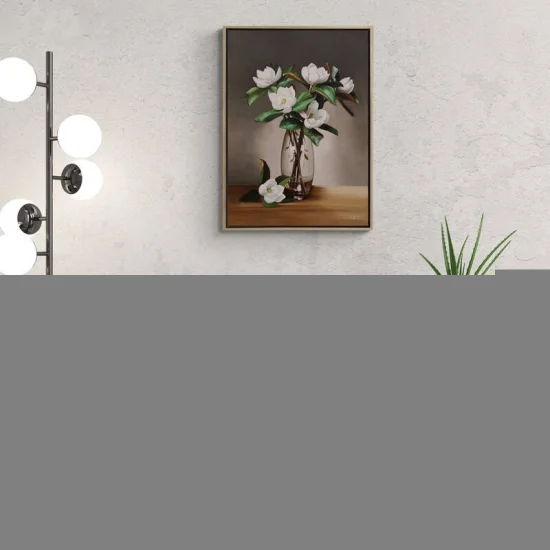 Magnolias in a Vase Made to Order Oil Painting
