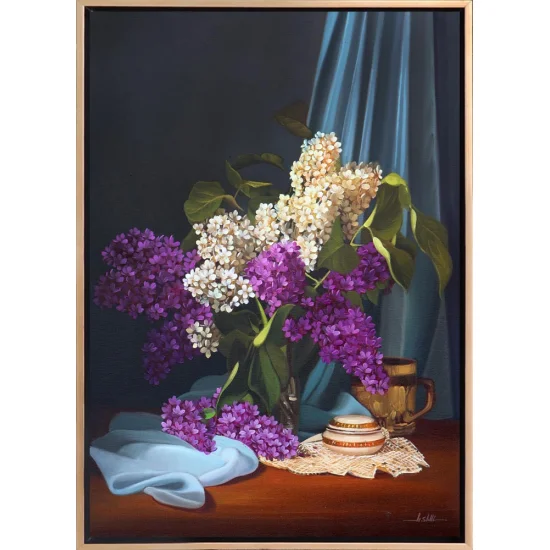 The Secret of Lilacs Custom Oil Painting