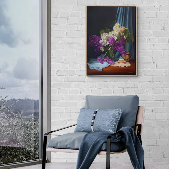 The Secret of Lilacs Custom Oil Painting