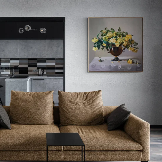 Yellow Roses Custom Oil Painting