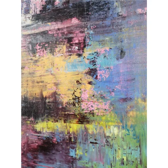 Renkli Modern Siparişe Özel Soyut Yağlı Boya Tablo