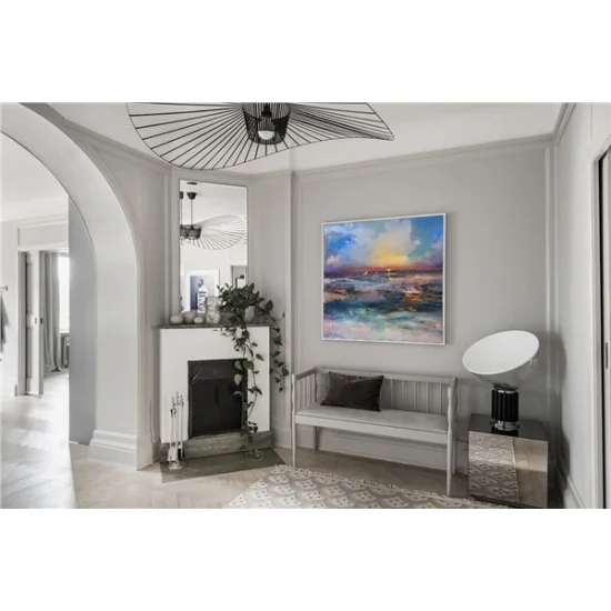 Colorful Waves Custom Order Abstract Oil Painting