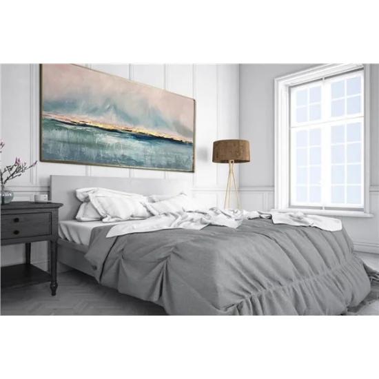 Gri Varak Siparişe Özel Soyut Yağlı Boya Tablo