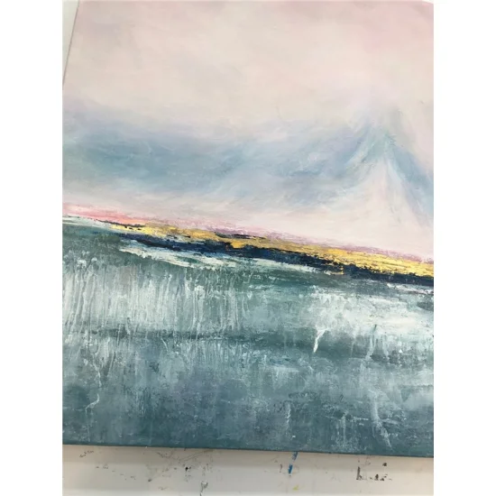 Gri Varak Siparişe Özel Soyut Yağlı Boya Tablo