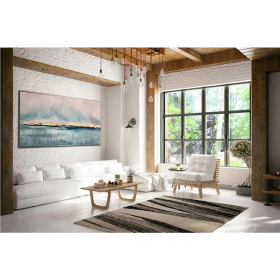 Gri Varak Siparişe Özel Soyut Yağlı Boya Tablo