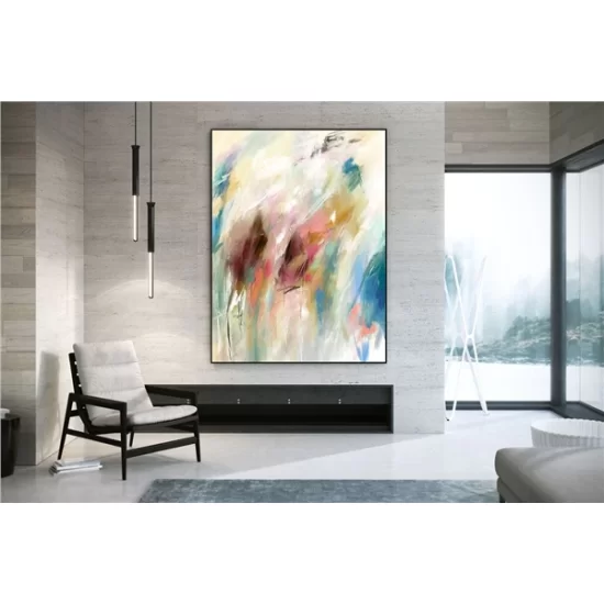 Modern Spatula Custom Order Abstract Oil Painting