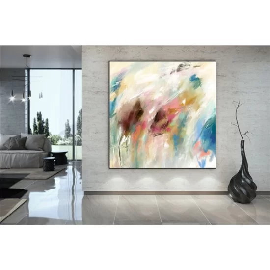 Modern Spatula Custom Order Abstract Oil Painting