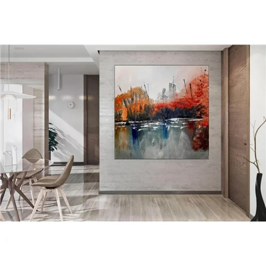 Manzara Siparişe Özel Soyut Yağlı Boya Tablo