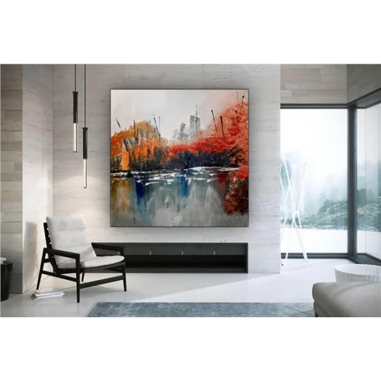 Manzara Siparişe Özel Soyut Yağlı Boya Tablo