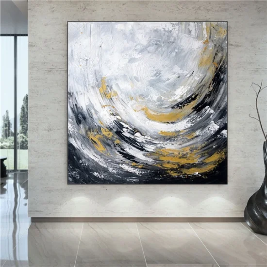 Modern Çizgiler Siparişe Özel Soyut Yağlı Boya Tablo