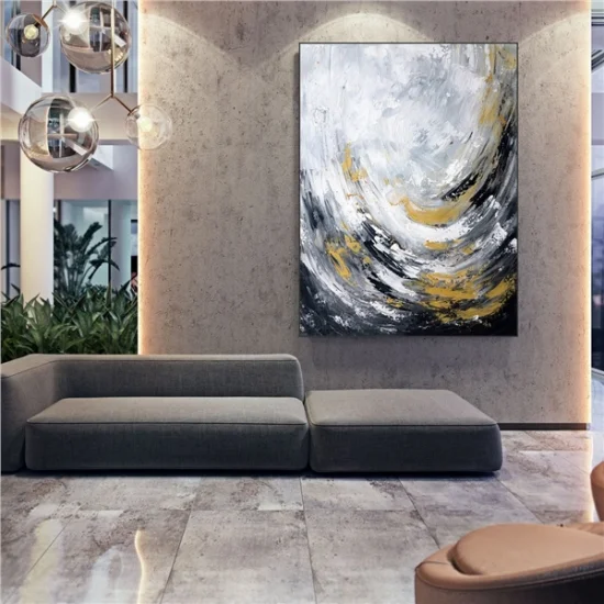 Modern Çizgiler Siparişe Özel Soyut Yağlı Boya Tablo