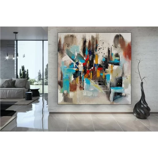 Minimalist Connotations Custom Order Abstract Oil Painting