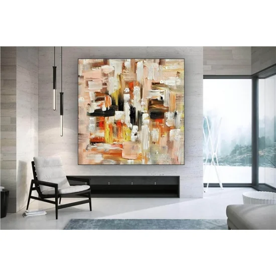 Yellow Custom Order Abstract Oil Painting