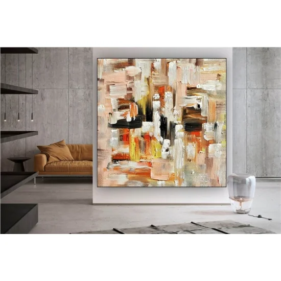 Yellow Custom Order Abstract Oil Painting