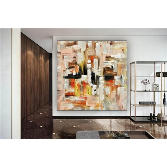 Yellow Custom Order Abstract Oil Painting