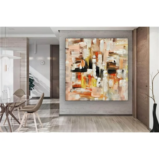 Yellow Custom Order Abstract Oil Painting