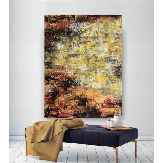 Scandinavian Custom Order Abstract Oil Painting