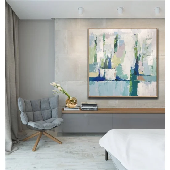 Modern Minimalist Custom Order Abstract Oil Painting