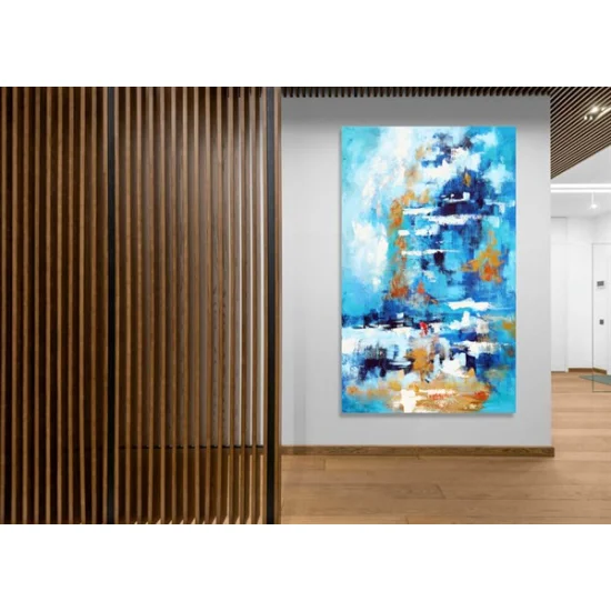 Blue Sea Custom Order Abstract Oil Painting