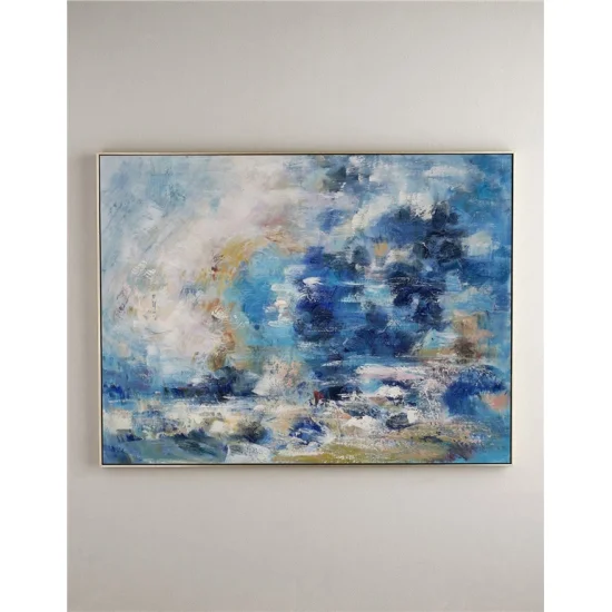 Blue Sea Custom Order Abstract Oil Painting