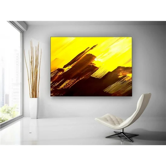 Gold and Brown Custom Order Abstract Oil Painting